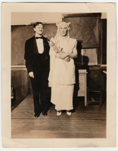 Vintage cross dressing bride - dressing,