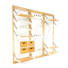 Retro Vintage Danish Book Wall