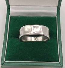 Chunky Dower And Hall Sterling Silver Shaped Band