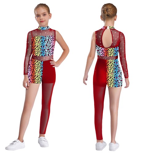 Girls animal print leotard - animal,