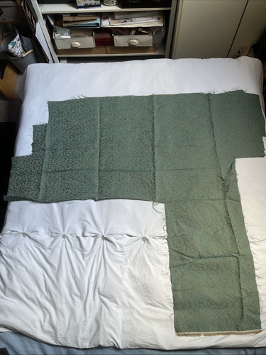 Silk wool damask - wool, piece