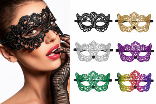 Gothic eye mask lace - gothic,