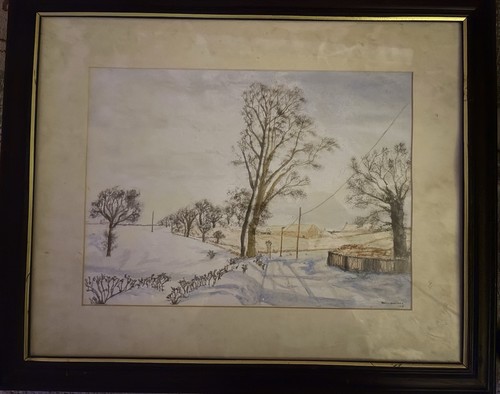 Watercolour hog hill yoxford - watercolour,