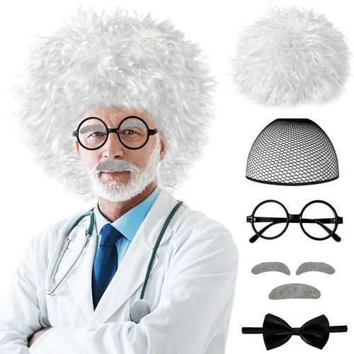 Mad scientist wig costume - wig,