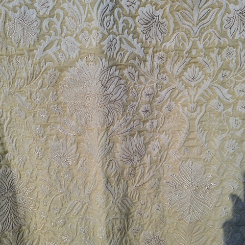 Dunelm pale yellow floral - pale,