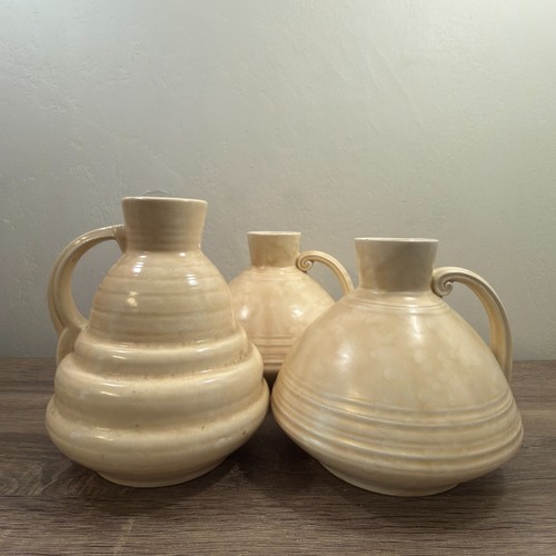 Crown ducal cream beehive jugs - crown,