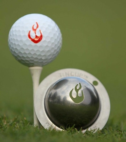 Tin cup metal golf ball - tin,