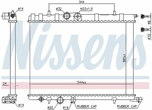 Nissens radiator for peugeot - nissens,