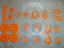 LEGO TECHNIC SPARES WHEELS SAW BLADES CRANKS CLAWS TOOLS ORANGE BLACK POWER MINE