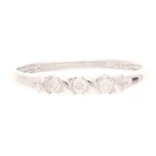 9Carat White Gold 0.10ct