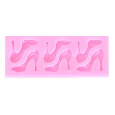 8 Cavity Silicone Mold High Heeled Shoes Shape for Baking Cake Decorating Tools