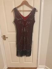 Red and Black Flapper Dress -