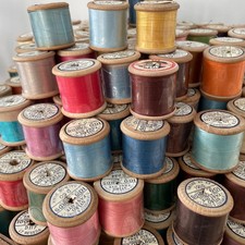 Dewhurst Sylko Thread - Wooden Reels - Pierced D1-99