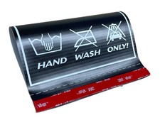 Hand Wash Only - Car Tag Label