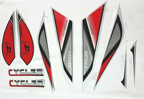 St094 red sticker - sticker, kit