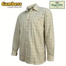 Hoggs Of Fife Mens Birch Fleece Lined Extra Warm Long Sleeve Check Country Shirt
