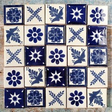 25 Ceramic Mexican Tiles -