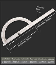 Protractor Protractor Stainless Steel Gauge-0-180°/15cm (Hollow-Large)