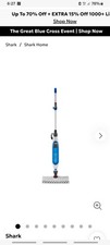 SHARK S6001UK KLIK N’ FLIP Upright Corded Steam Pocket Mop Steamer.  never used.