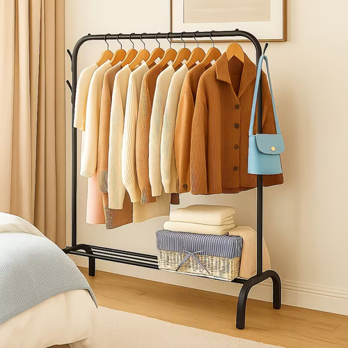 Heavy duty double clothes rail - heavy,