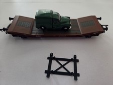 *HORNBY BR LOWMAC AND CAR*