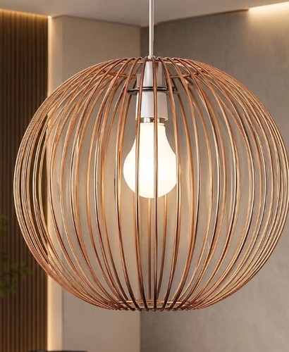 Copper wire basket - basket, shade