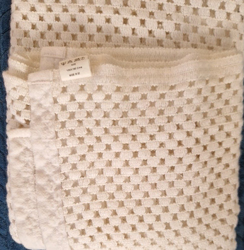 White vintage pram cot blanket - pram,