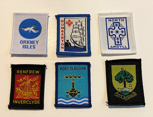 Scout cloth badges set - of, 6