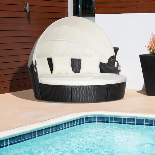 Rattan garden daybed sun bed - daybed,