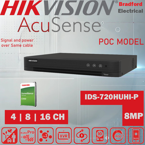 Hikvision 8mp dvr turbo - 8mp,