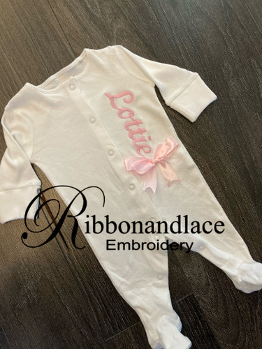 Baby grow personalised - baby, grow,