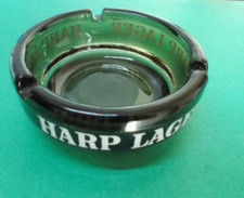 Breweriana Ashtray Vintage Harp Lager Glass Cigarette 764 (FREE UK POSTAGE)