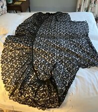 Antique Large Hand-made Black Lace Mantilla Veil/Shawl. Provenance - Lady G.C.