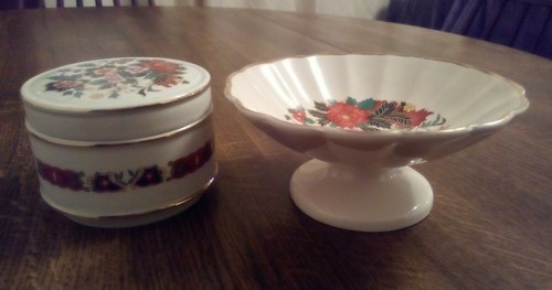 Vintage sadler floral trinket - vintage,