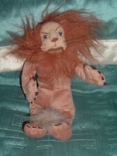 THE WIZARD OF OZ COWARDLY LION 9"  BEANIE PLUSH SOFT TOY WARNER BROS (B)