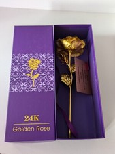 24K Gold Plated Rose Love
