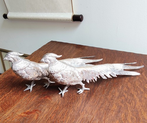 Vintage italy metal pheasant - metal,