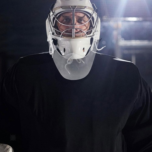 Clear neck guard - clear, hockey