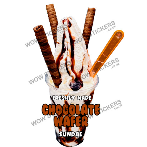Chocolate wafer ice cream - wafer,