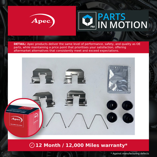 Brake pad fitting kit fits - fits, kia