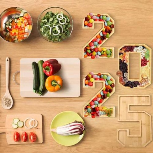 Number letter food tray - letter,