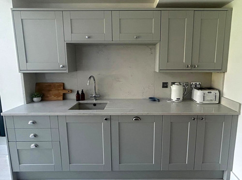 Howdens dove grey kitchen - grey,