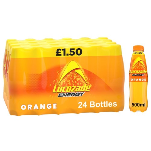 Lucozade energy orange bottles - lucozade,
