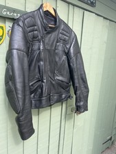 Sportex Max Black Motorcycle Jacket Size 46 In Supple Leather In VGC