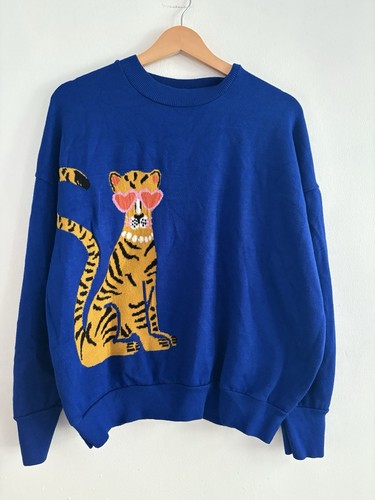Next cobalt blue tiger heart - cobalt,