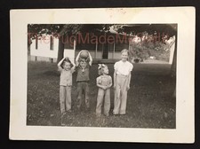 Old Snapshot Photo of 4