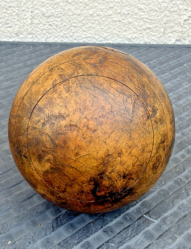 Antique wooden lawn jack - lawn, bowl