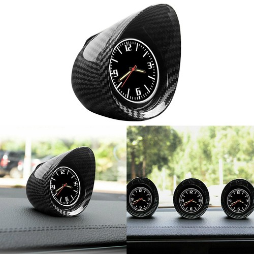 Carbon fiber car clock - fiber,