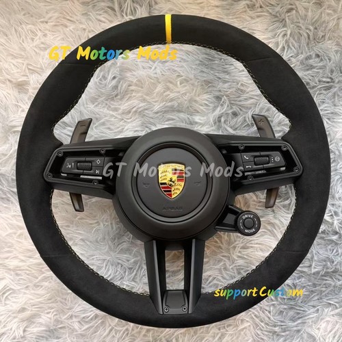 Suede steering wheel - suede, for