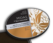 Midas Spectrum Noir Metallic Pigment Inkpad - Bronze